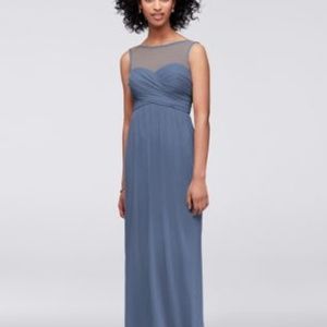Steel Blue Bridesmaid Dress